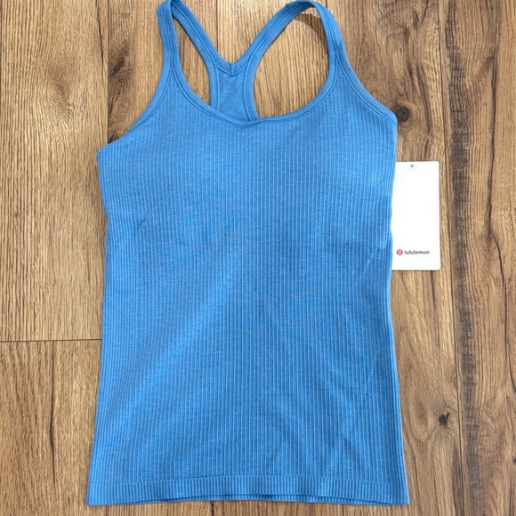 NWT Lululemon Ebb To Street Tank Top In Pool Party Size 8 - Picture 1 of 5